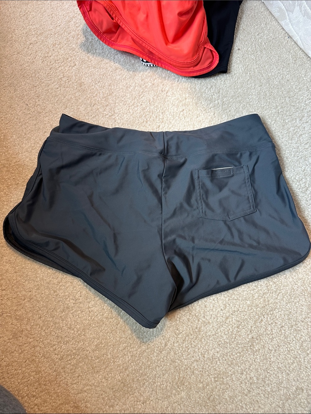 Womens swim shorts carve designs